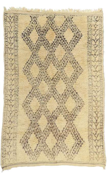 6 x 9 Vintage Moroccan Beni Ourain Rug 78379