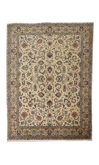 10 x 13 Vintage Persian Tabriz Rug 75588