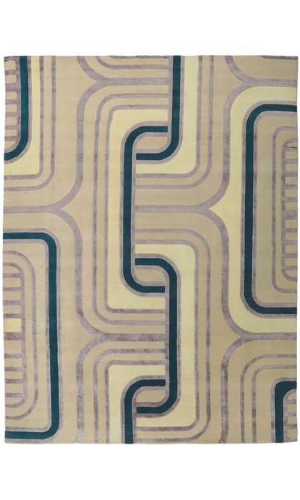 9 x 12 Retro Modern High-Low Rug 30876