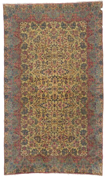 10 x 16 Antique Persian Kerman Rug 77651