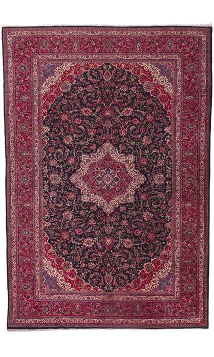 11 x 16 Vintage Persian Mashhad Rug 61204