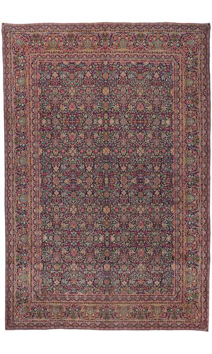 11 x 17 Antique Persian Kerman Rug 61202