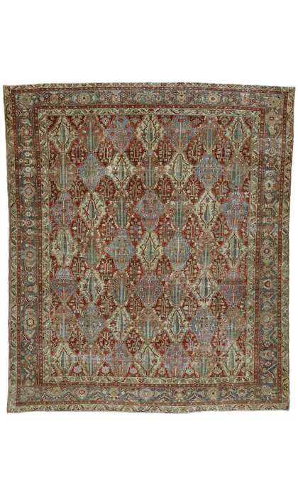 12 x 14 Antique Persian Bakhtiari Rug 51528