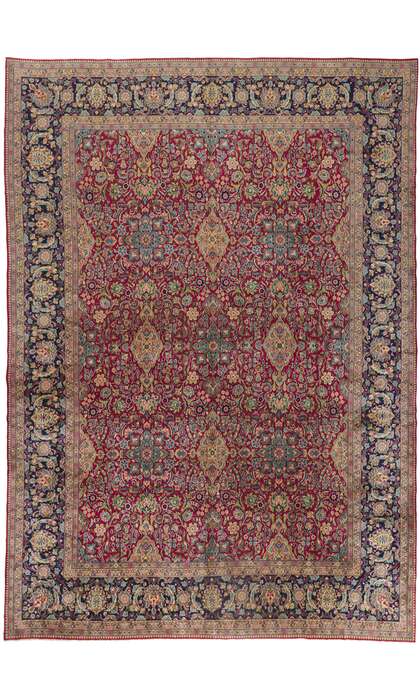 12 x 16 Vintage Persian Kerman Rug 61193