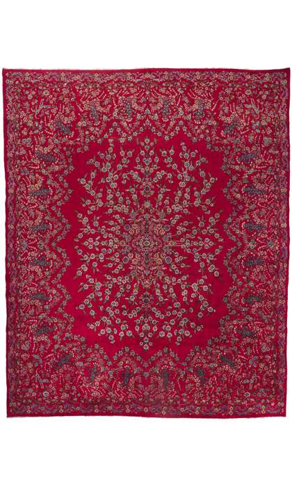 13 x 16 Antique Persian Kerman Rug 61209