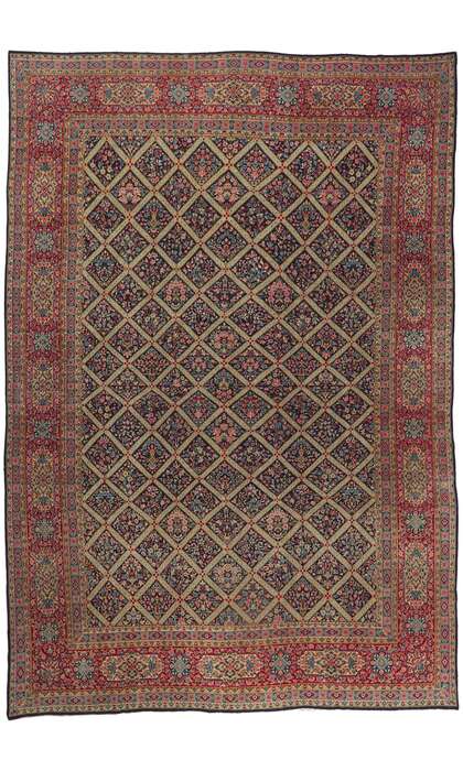 13 x 19 Antique Persian Kerman Rug 61200