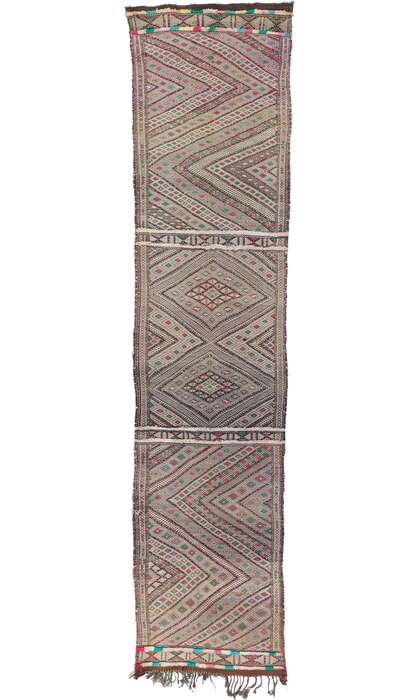 3 x 14 Vintage Zemmour Moroccan Kilim Runner 21713