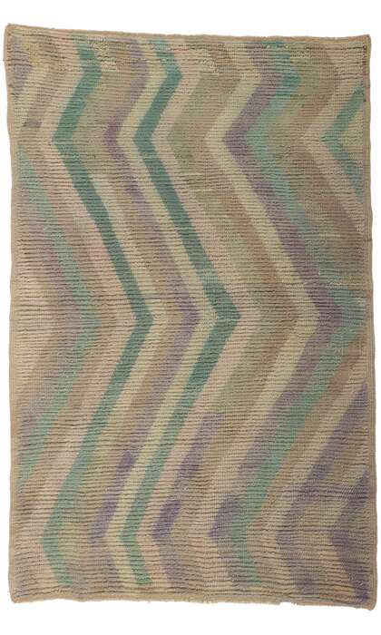 3 x 5 Vintage Pastel Turkish Tulu Rug 50992