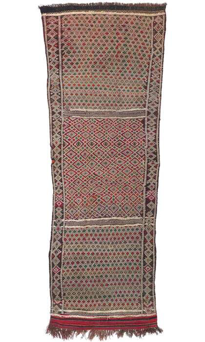 3 x 9 Vintage Zemmour Moroccan Kilim Runner 21716