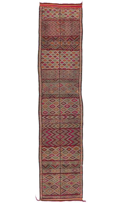 4 x 16 Vintage Zemmour Moroccan Kilim Runner 21710