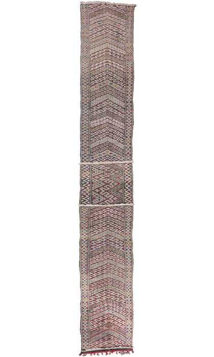 4 x 24 Vintage Zemmour Moroccan Kilim Runner 21705