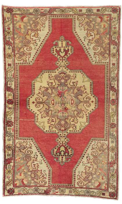 4 x 7 Vintage Turkish Oushak Rug 50323