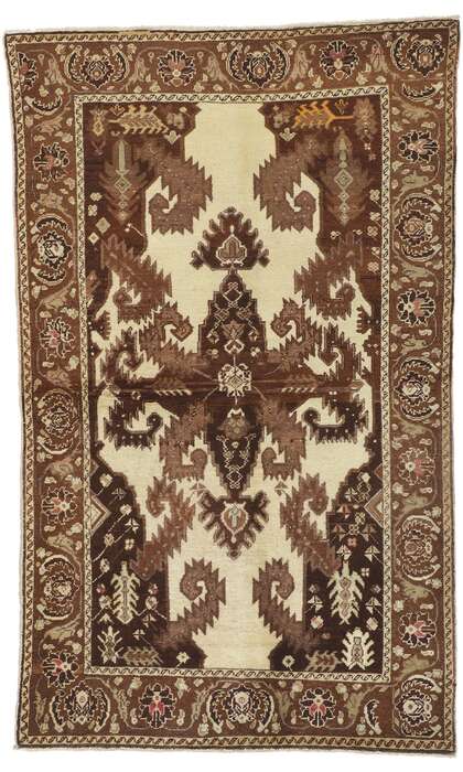 4 x 7 Vintage Turkish Oushak Rug 50335