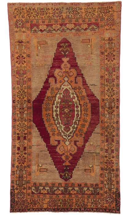 4 x 7 Vintage Turkish Oushak Rug 51704