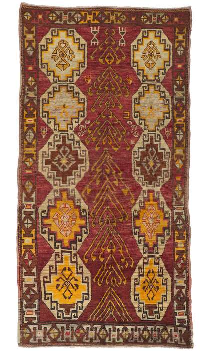 4 x 8 Vintage Turkish Oushak Rug 50087