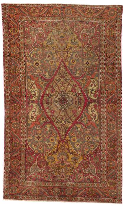 5 x 8 Vintage Turkish Sivas Rug 50572