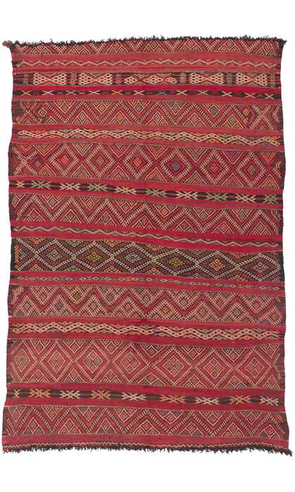 5 x 8 Vintage Moroccan Kilim Rug 78397