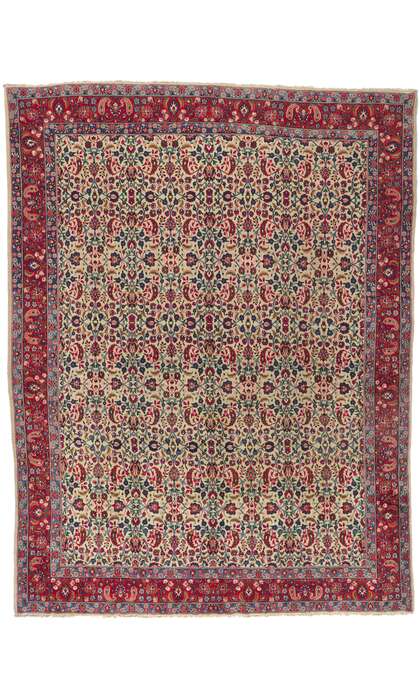 10 x 13 Vintage Persian Mashhad Rug 61182