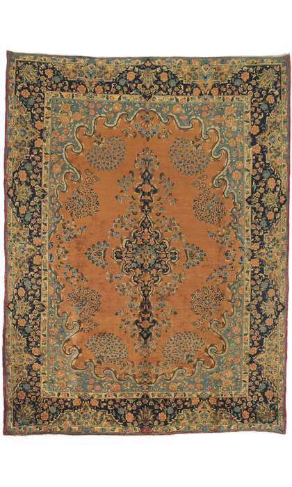 10 x 13 Vintage Persian Mashhad Rug 76324