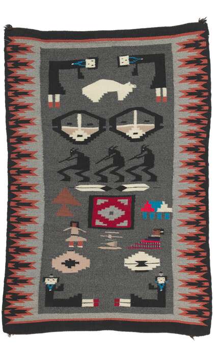 2 x 3 Vintage Navajo Kilim Rug 78425