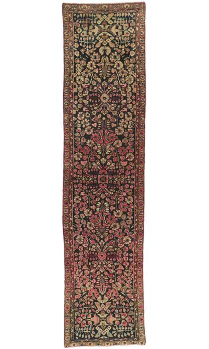 2 x 9 Antique Persian Hamadan Runner 61199