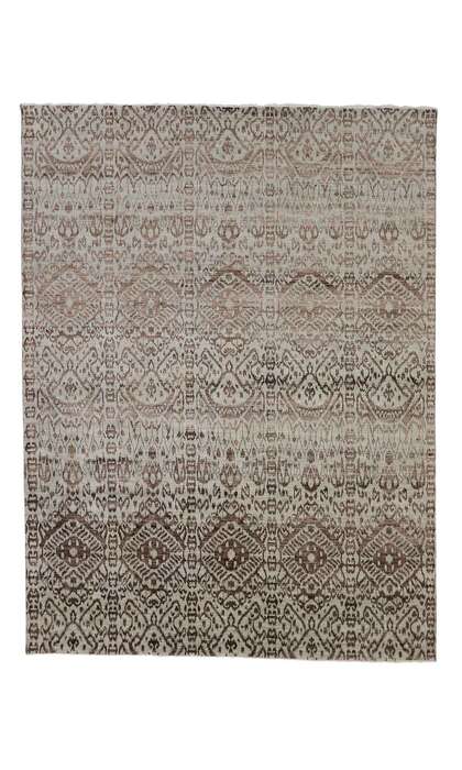9 x 12 Wool and Silk Ikat Rug 30328