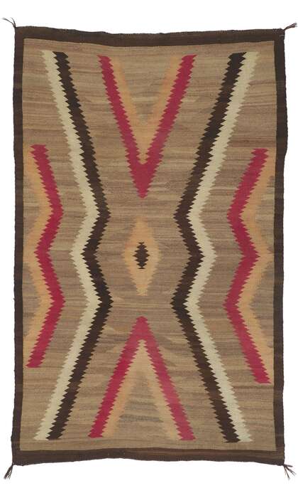 4 x 7 Vintage Navajo Ganado Rug 78431