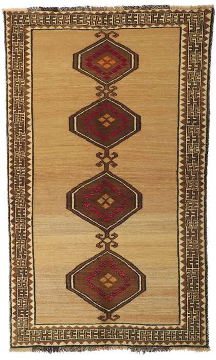 4 x 7 Vintage Persian Shiraz Rug 76546