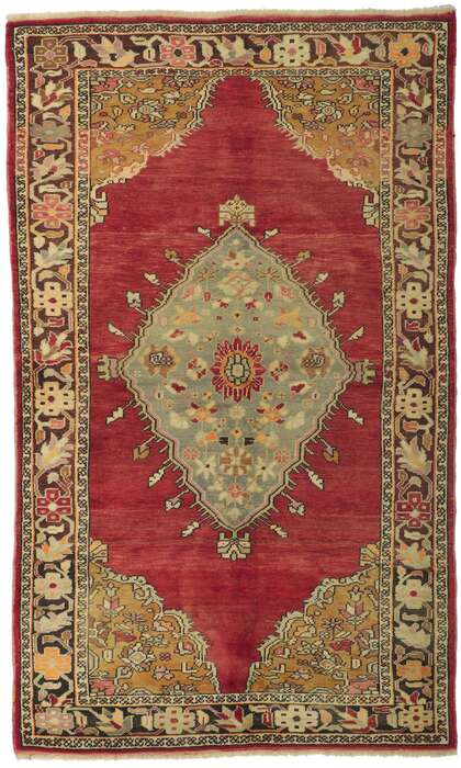 4 x 7 Vintage Turkish Oushak Rug 73838