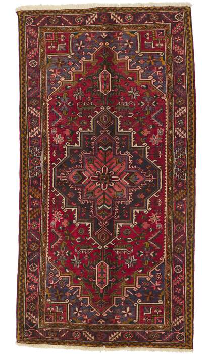 4 x 8 Vintage Persian Heriz Rug 75103