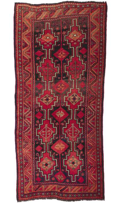4 x 9 Vintage Persian Shiraz Rug 61221