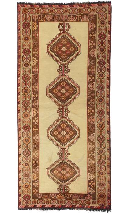 4 x 9 Vintage Persian Tribal Shiraz Rug 75040
