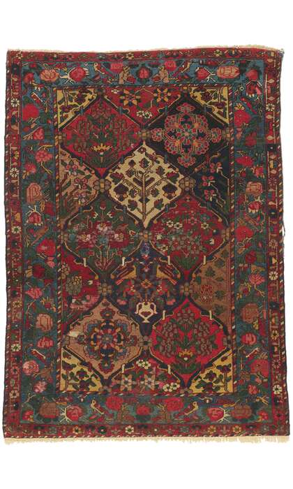 5 x 6 Antique Persian Bakhtiari Rug 78416