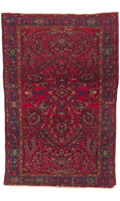 5 x 7 Antique Persian Hamadan Rug 78453