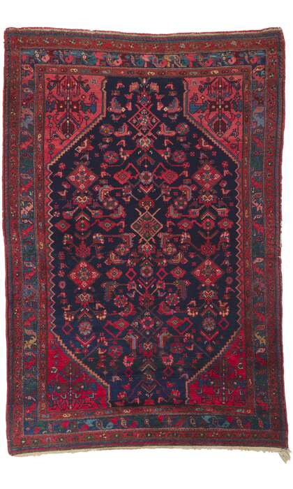 5 x 7 Antique Persian Malayer Rug 78420