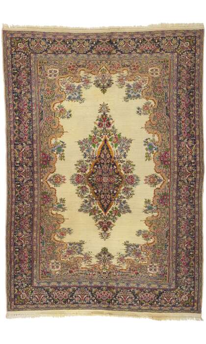 5 x 7 Vintage Persian Kerman Rug 76707