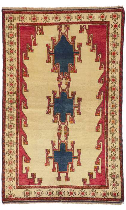 5 x 7 Vintage Persian Shiraz Rug 75066