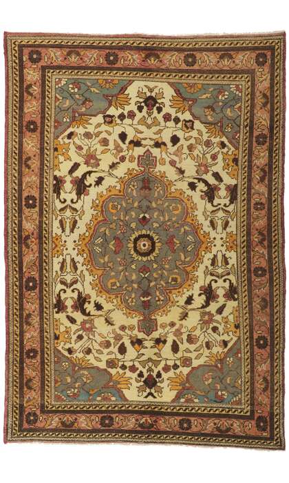 5 x 7 Vintage Turkish Oushak Rug 74074