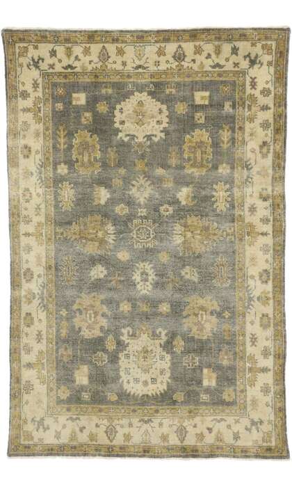 6 x 9 Vintage-Inspired Oushak Rug 30189