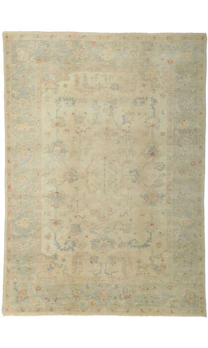 6 x 9 Vintage-Inspired Oushak Rug 30139