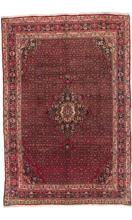 7 x 11 Antique Persian Bijar Rug 61184
