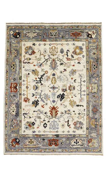 9 x 12 Transitional Oushak Rug 80391