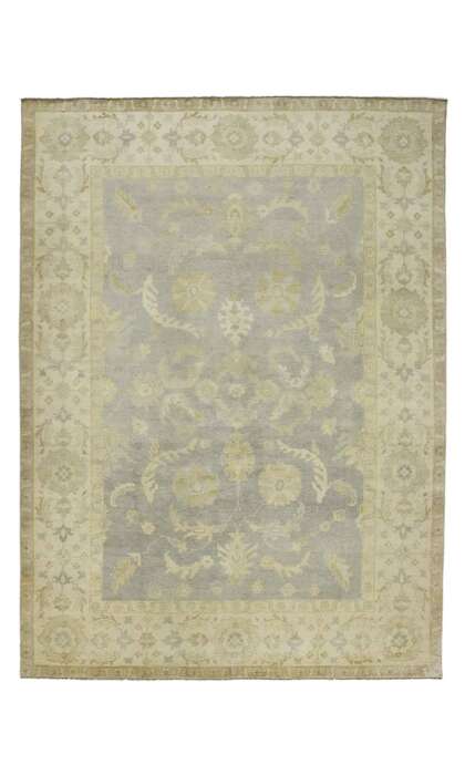 9 x 13 Vintage-Inspired Oushak Rug 30212