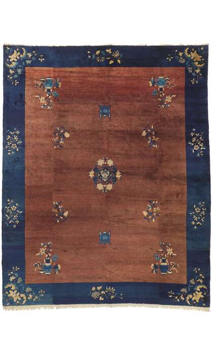 9 x 11 Antique Chinese Peking Rug 78422