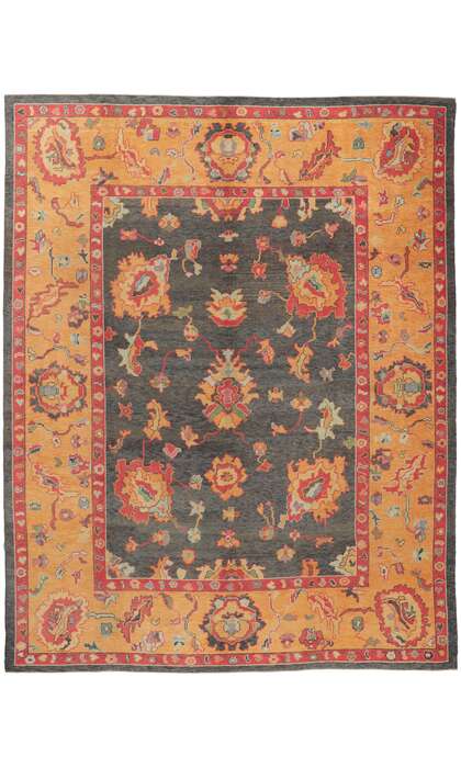 10 x 13 Colorful Oushak Rug 52430