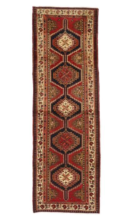4 x 11 Vintage Persian Azerbaijan Rug 75372