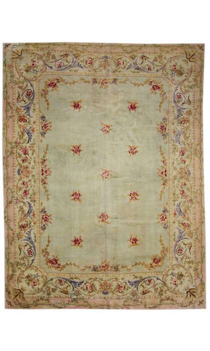 10 x 13 Antique French Savonnerie Rug 71778