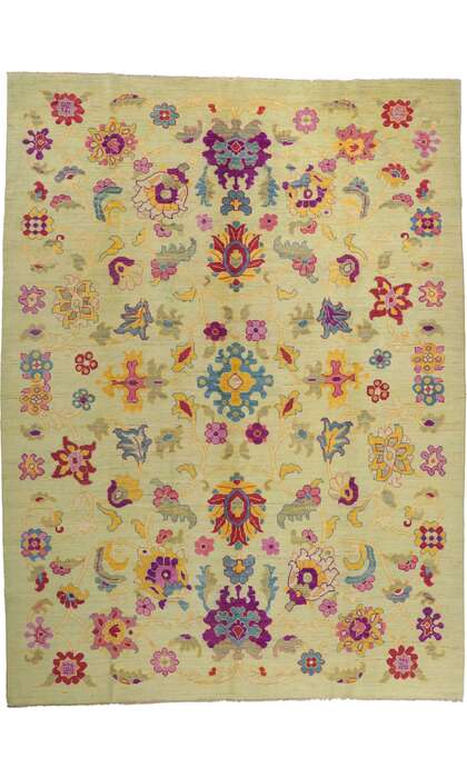 10 x 14 Colorful Oushak Rug 60658