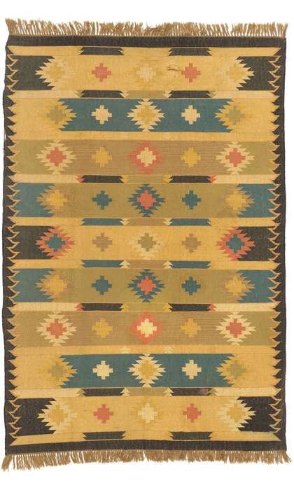 78114 Vintage Indian Kilim Rug 78114