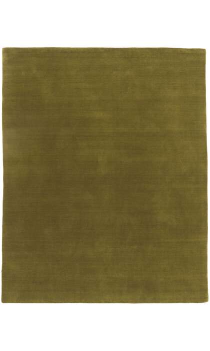 8 x 10 Moss Olive Green Modern Rug 30925